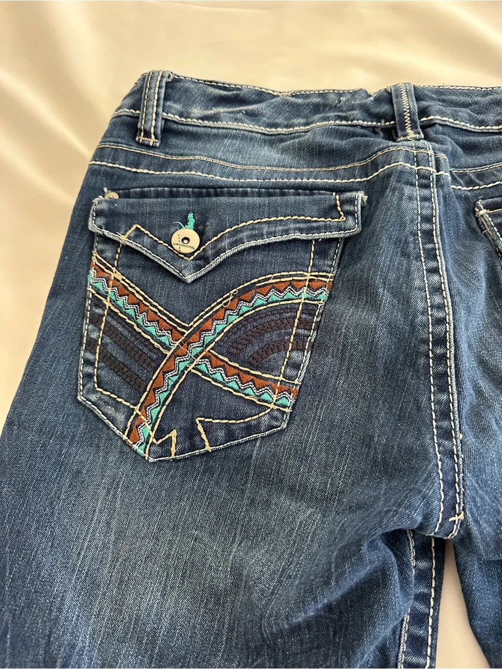Y2K UNIONBAY Dark Denim Shorts - Picture 4 of 4